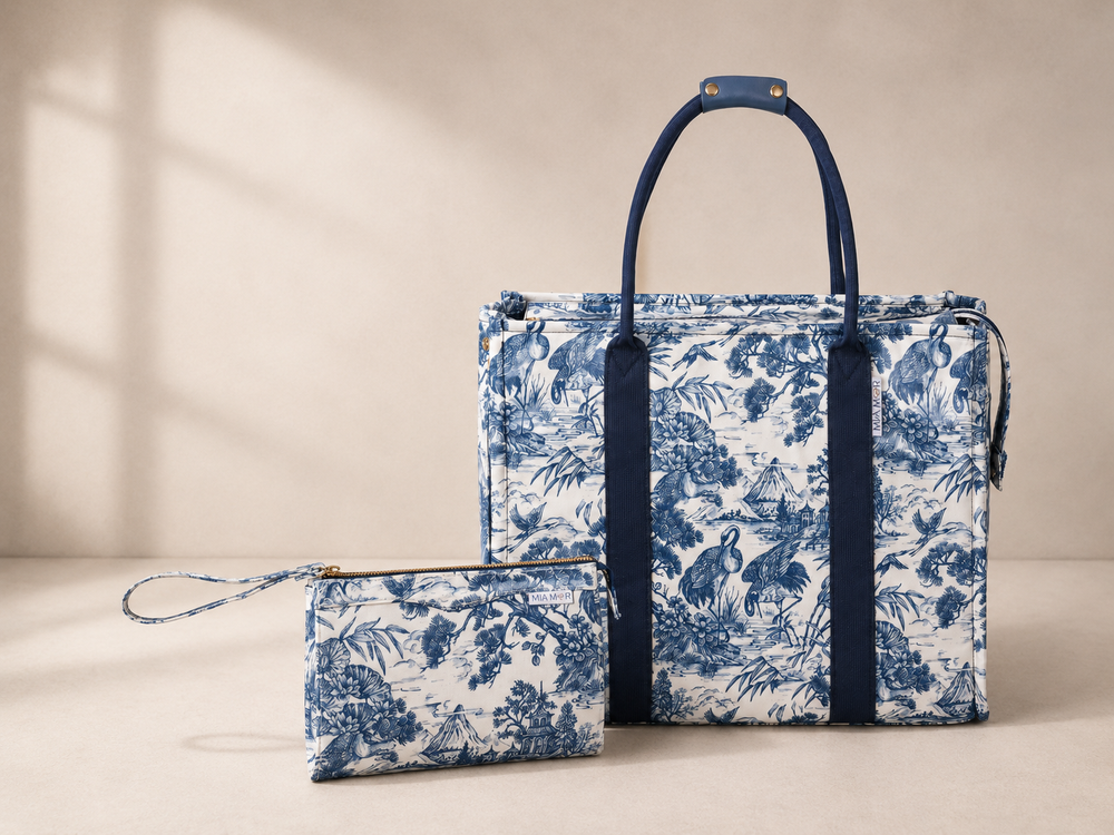 Mia Mor Everyday Pair — premium convertible dog tote and matching wristlet for stylish small dog owners